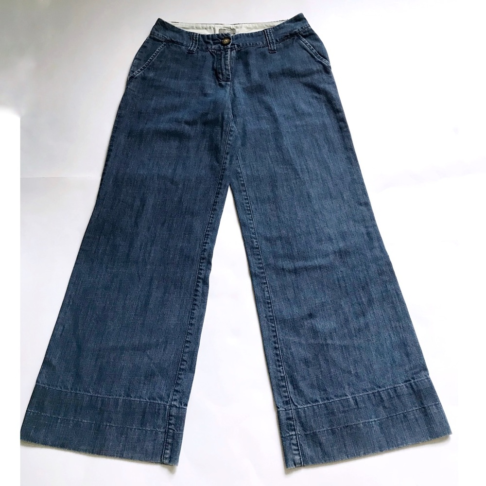 J. Jill Straight Leg Denim Jeans - Blue
